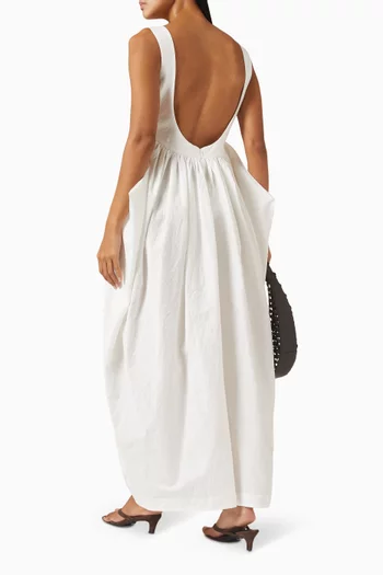 Sculptural Dress in Cotton