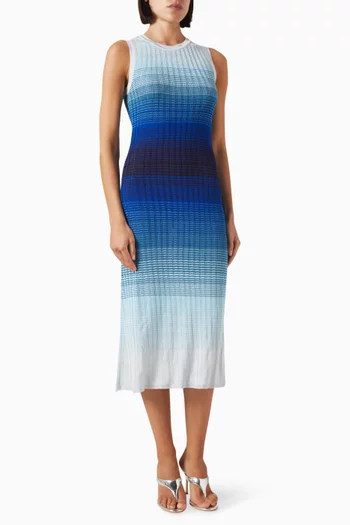 Striped Dress in Viscose