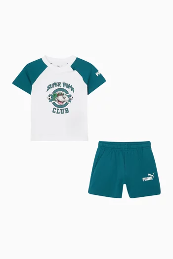 Super PUMA Tee & Shorts Set