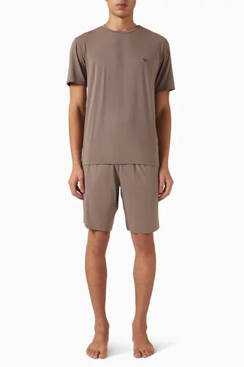 Short Pyjama Set in Modal-blend