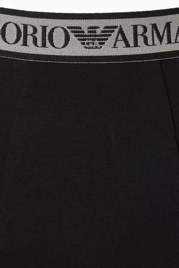 Logo Boxer Briefs in Stretch-cotton, Set of 3