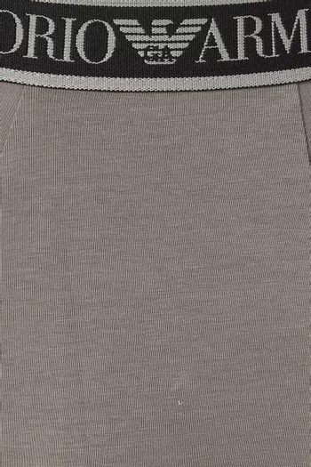 Logo Boxer Briefs in Stretch-cotton, Set of 3