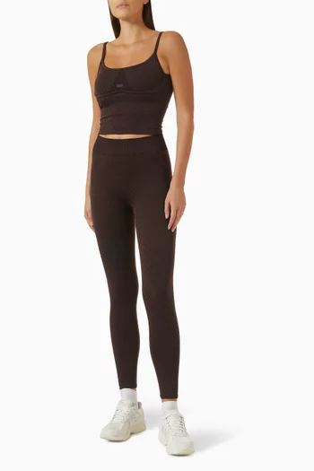 Sculpt Seamless Contrast Rib Bra