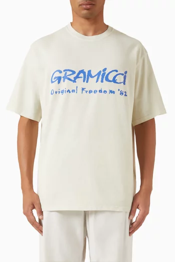 Freedom Pigment Dyed T-shirt in Cotton-jersey