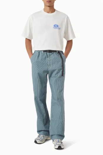 Overdyed Hickory Work Pants in Cotton