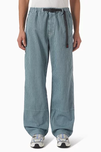 Overdyed Hickory Work Pants in Cotton