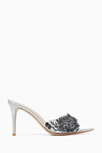 Burma 85 Sequin-embellished Mules