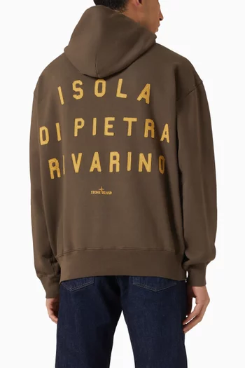 Graphic Oversized Hoodie in Cotton