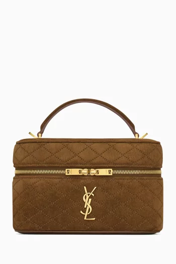 Gaby Vanity Bag in Suede