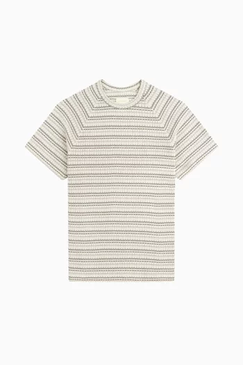 Jacquard Striped Tee