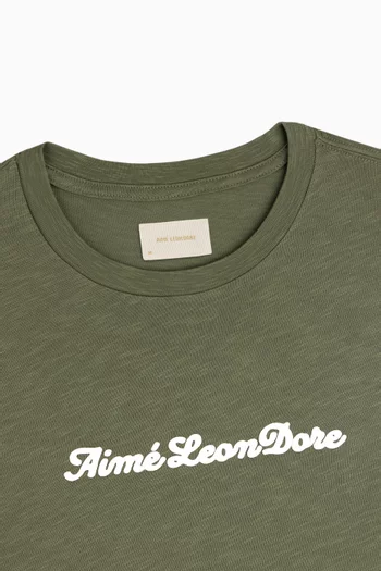 Puff Print Slub Logo Tee