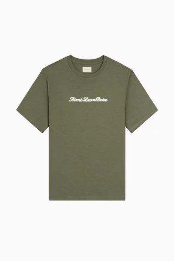 Puff Print Slub Logo Tee