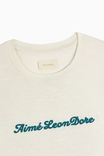 Puff Print Slub Logo Tee