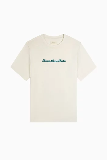Puff Print Slub Logo Tee