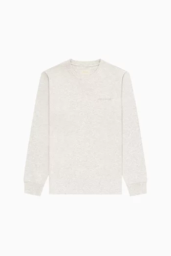 Long-Sleeve Tonal Logo Tee