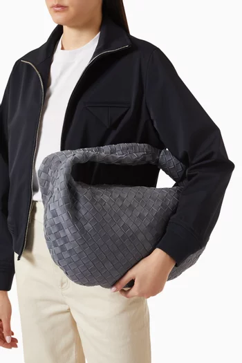 The Jodie Top-handle Bag in Intrecciato Suede