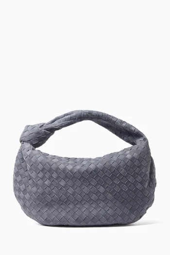 The Jodie Top-handle Bag in Intrecciato Suede