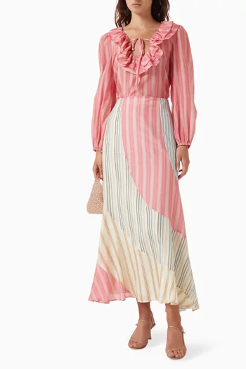 Filly Ruffle Blouse in Cotton Voile