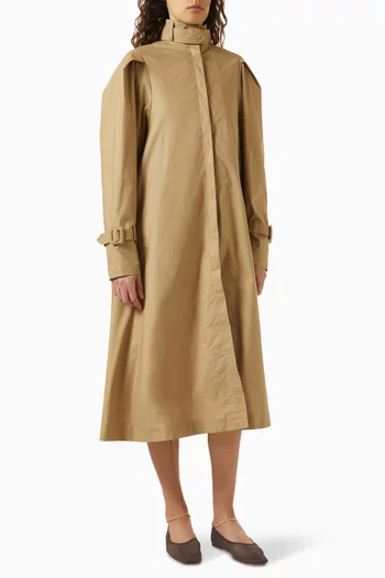 Chet Trench Coat in Light Cotton