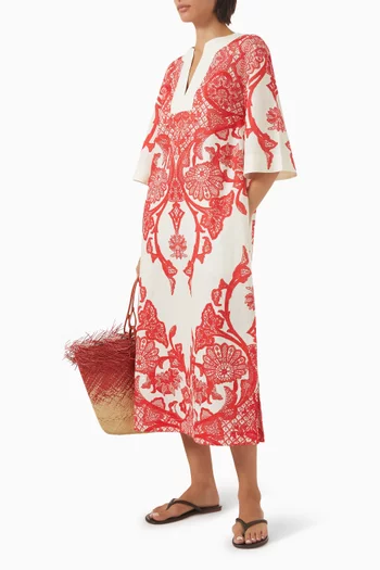 Bridget Dress in Linen-cotton