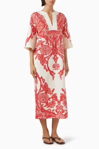 Bridget Dress in Linen-cotton