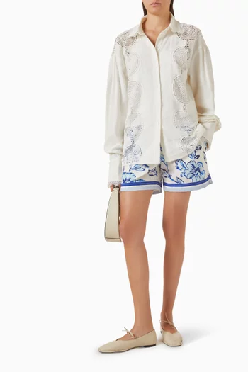 Scottie Shorts in Cotton & Linen