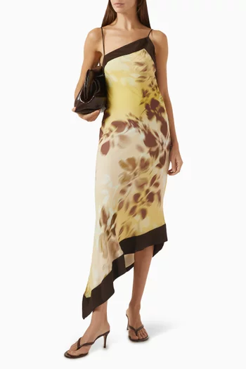 Blaise Asymmetric Midi Dress