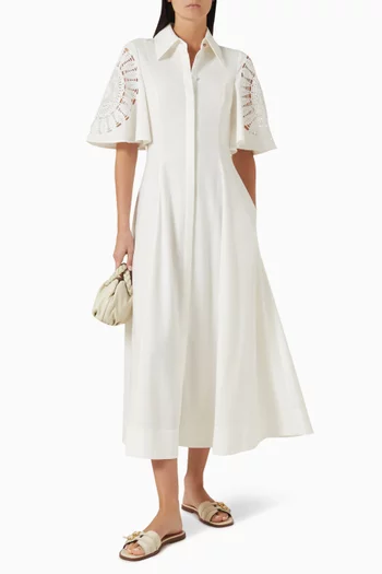 Valentina Maxi Dress in Linen-cotton