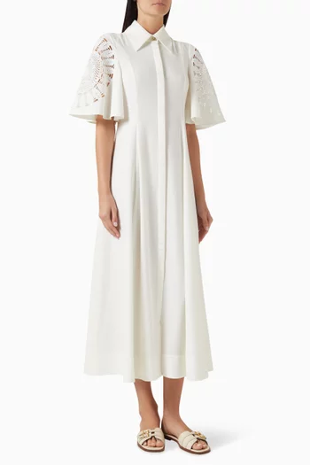 Valentina Maxi Dress in Linen-cotton