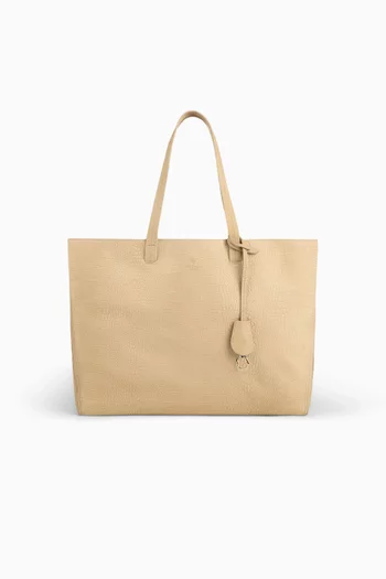 Croc-Embossed Nubuck Tote Bag