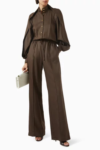 Luna Obi Track Pants in Silk