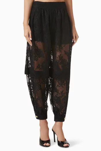 Luna Harem Pants in Lace