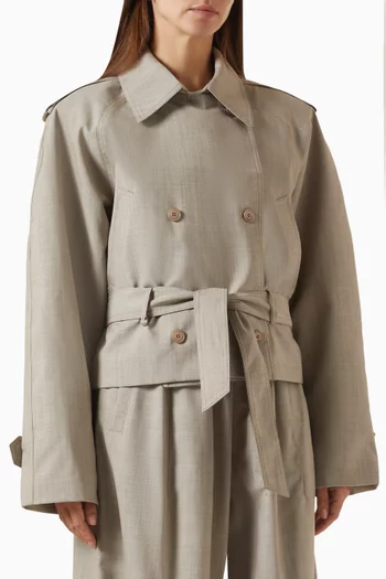 Stan Cropped Trench Coat