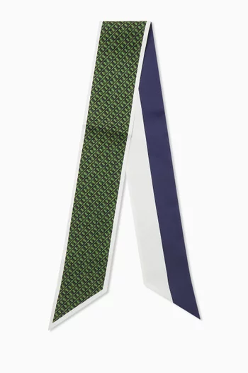 T Link Ribbon Tie in Silk-twill