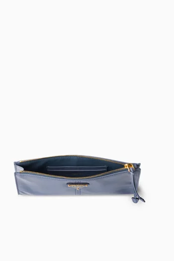 Logo Pouch in Leather