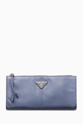 Logo Pouch in Leather