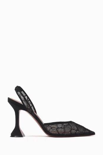 Holli 70 Slingback Pumps in Leopard Mesh