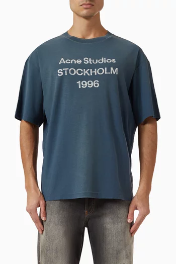 Logo T-shirt in Cotton & Hemp