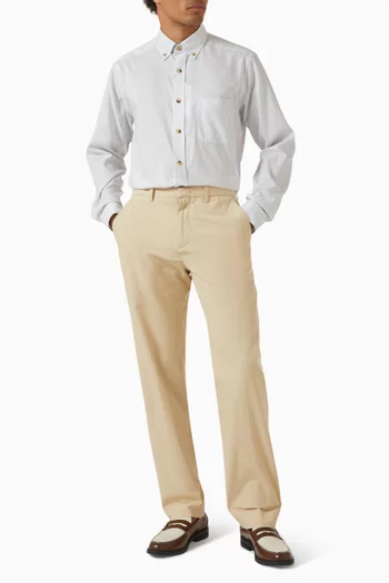Striped Oxford Shirt in Cotton