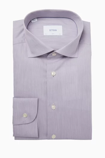 Solid Shirt in Cotton-twill