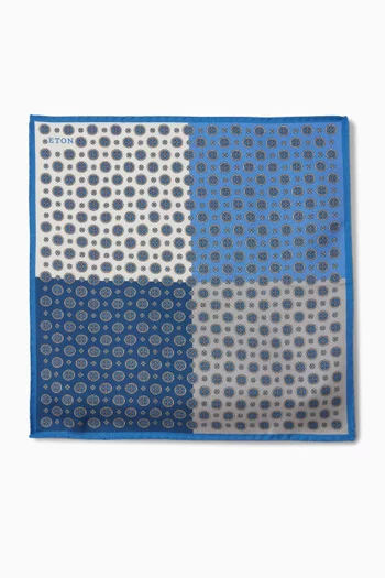 Four Squared Pocket Square in Silk