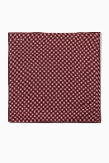 Polka Dots Pocket Square in Silk