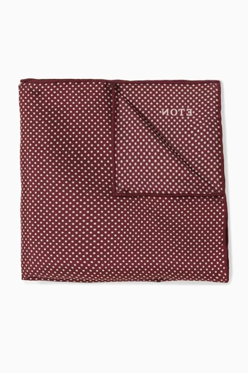 Polka Dots Pocket Square in Silk