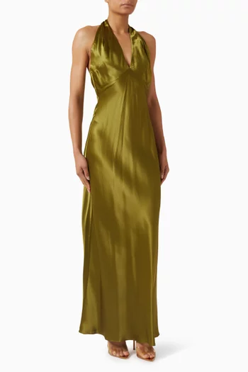 Daniela Maxi Dress in Silk