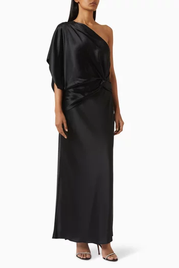 Novalea One-shoulder Dress in Satin