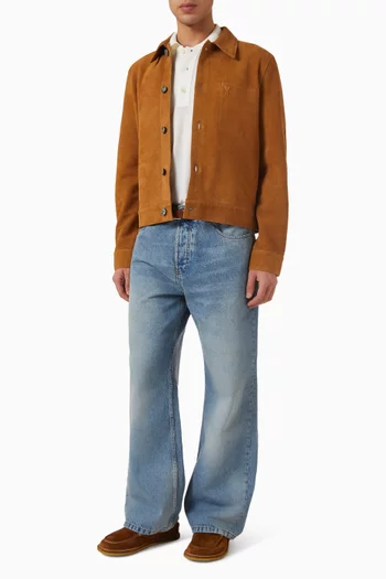 Blouson Jacket in Suede