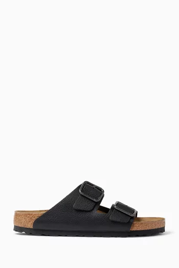 Arizona Sandals in Pebbled Leather