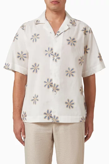 Daisel Embroidered Shirt in Cotton
