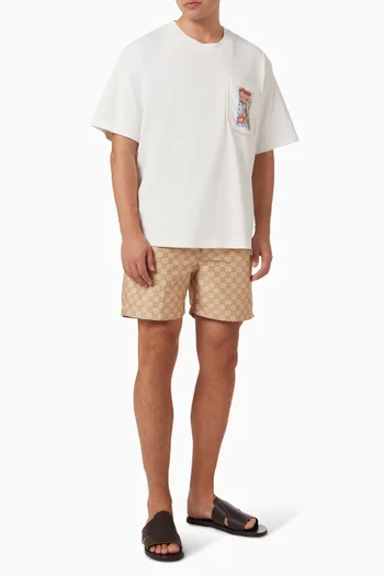 Margarida Jacquard Swim Shorts