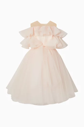 Ruffle Layered Dress in Tulle